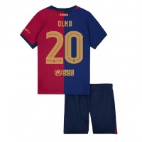 Dječji Nogometni Dres Barcelona Dani Olmo #20 Domaci 2024-25 Kratak Rukav (+ Kratke hlače)